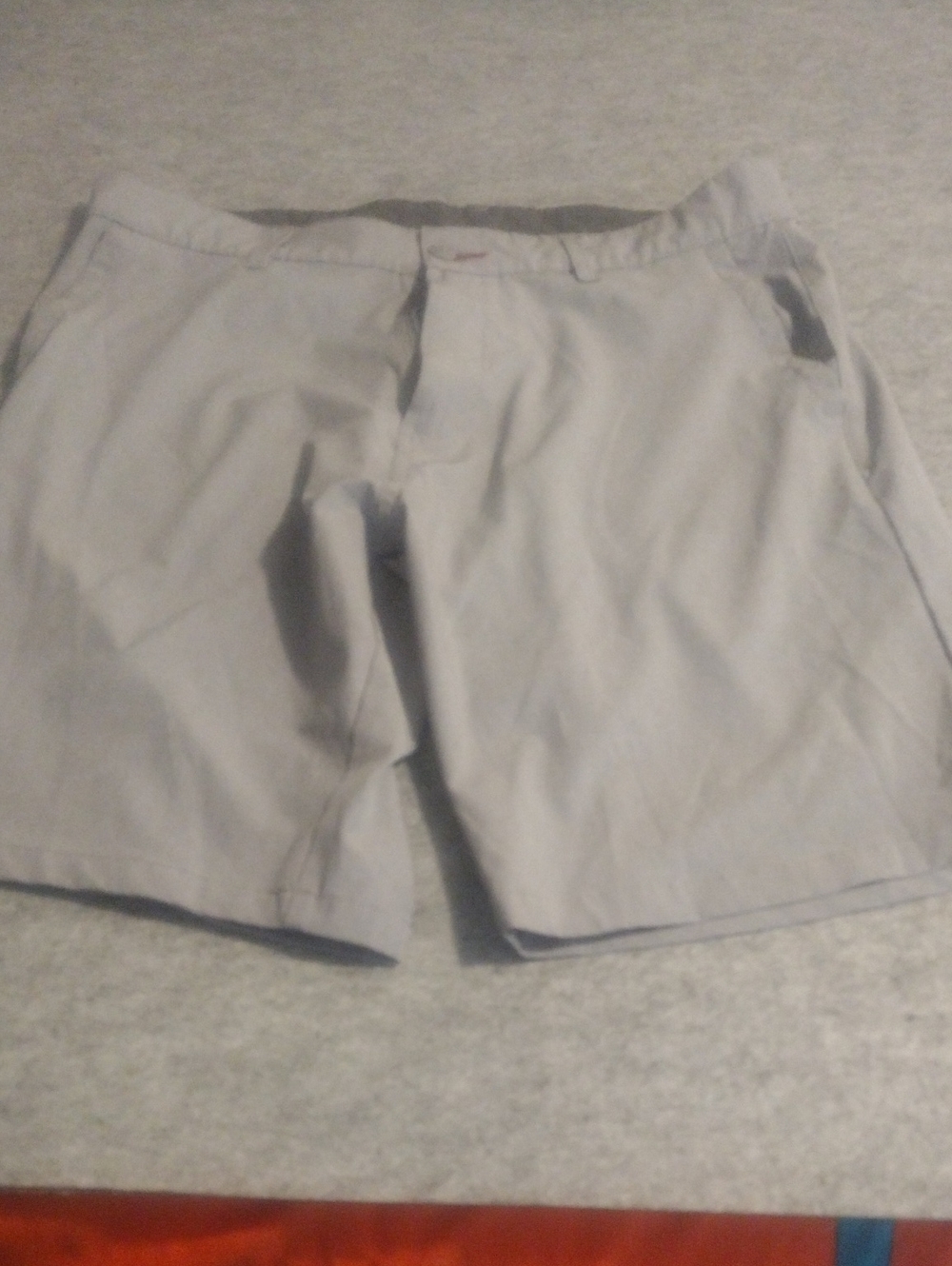 burnside Light Gray Men's Flat-Front Shorts